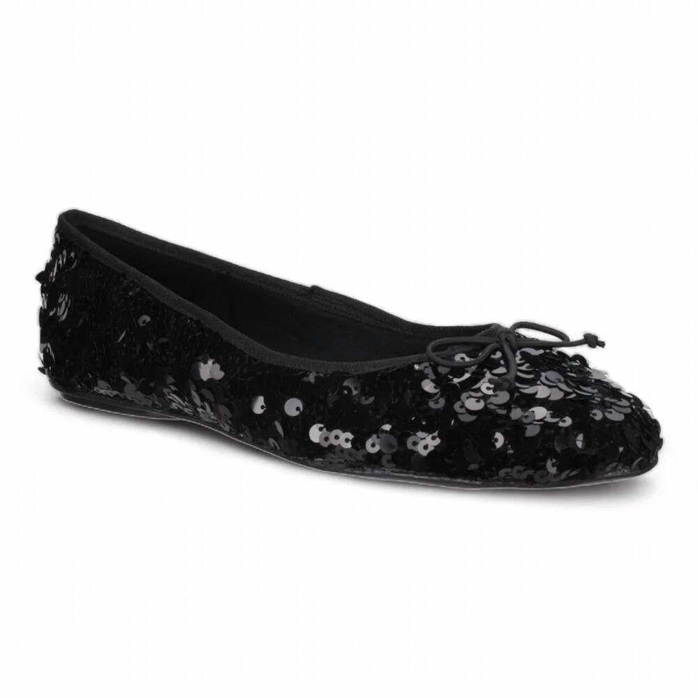 NEW LOVE RIO women's allegra sequins ballet flats in black